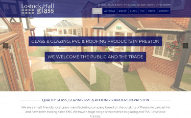 lostockhallglass.co.uk screenshot