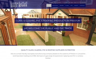 lostockhallglass.co.uk screenshot