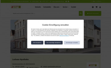 lorbeer-apotheke.de screenshot
