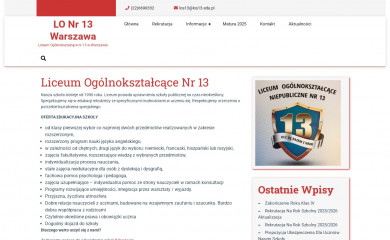 los13.edu.pl screenshot