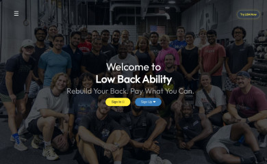 lowbackability.com screenshot