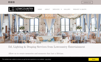 lowcountryentertainment.com screenshot