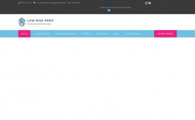 lowriskperu.com screenshot