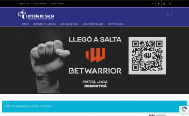 loteriadesalta.com screenshot
