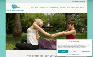 lothianmassage.com screenshot