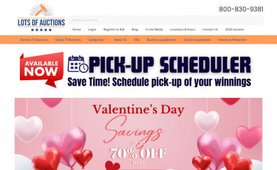 lotsofauctions.com screenshot