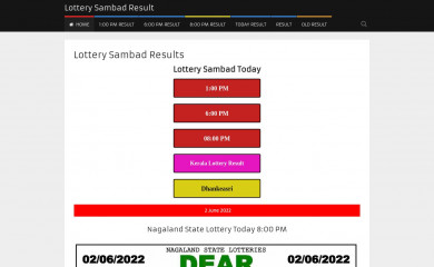 http://lotterysambadresult.in screenshot