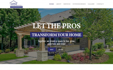 lotzcustomcarpentry.com screenshot