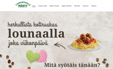 lounasravintolamanty.fi screenshot