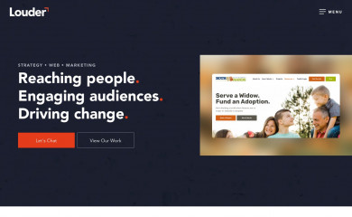 https://louderagency.com/ screenshot