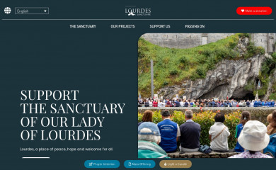 lourdes-france.org screenshot