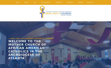 lourdesatlanta.org screenshot