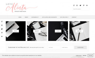 lovealinta.com screenshot