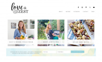 loveandzest.com screenshot