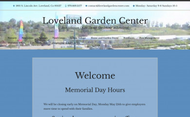 lovelandgardencenter.com screenshot