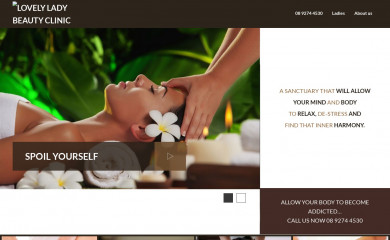 lovelyladybeautyclinic.com.au screenshot
