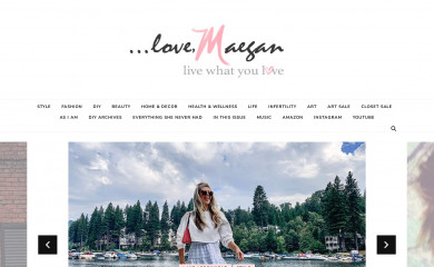 lovemaegan.com screenshot