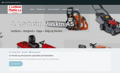 lovheim-maskin.no screenshot
