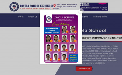 loyolaschoolkozhikode.in screenshot