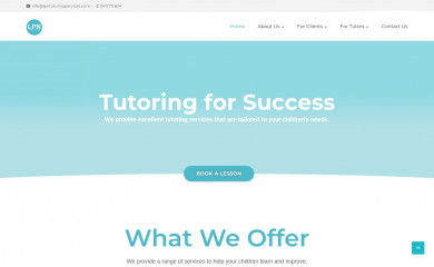 lpntutoringservices.com screenshot