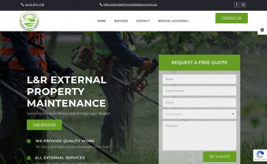 lrpropertymaintenance.com.au screenshot
