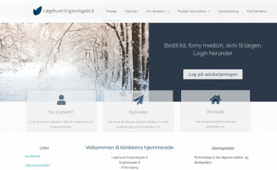 lægerneenglandsgade8.dk screenshot