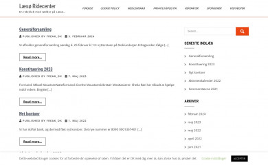 læsøridecenter.dk screenshot