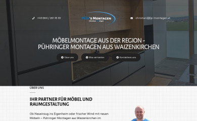 p-montagen.at screenshot