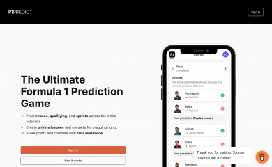 p1predict.com screenshot