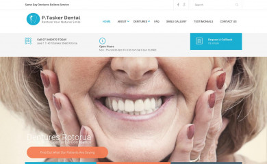 ptaskerdental.co.nz screenshot