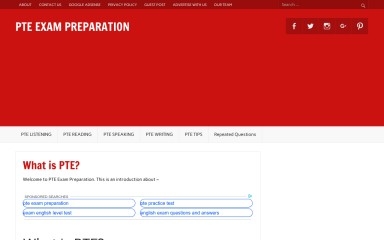 pteexampreparation.com screenshot