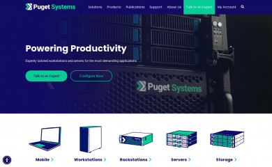 pugetsystems.com screenshot