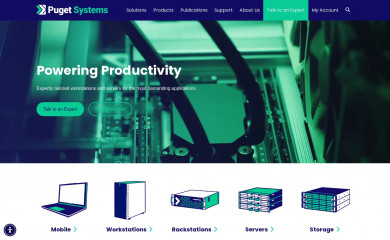 pugetsystems.com screenshot