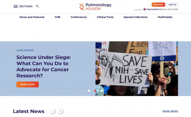 pulmonologyadvisor.com screenshot