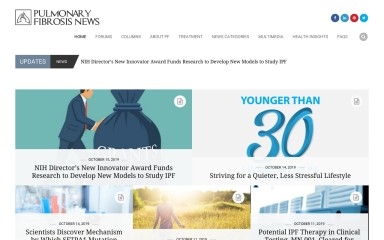 pulmonaryfibrosisnews.com screenshot