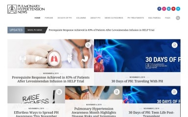 pulmonaryhypertensionnews.com screenshot