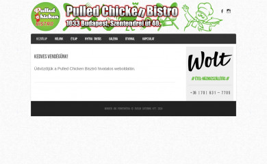 pulledchickenbistro.hu screenshot