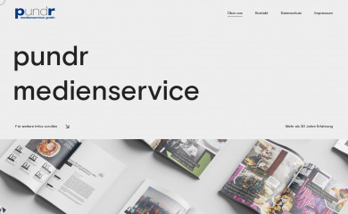 pundr-medienservice.de screenshot