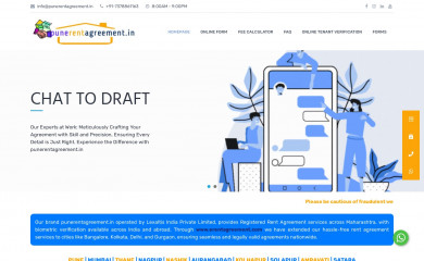 punerentagreement.in screenshot
