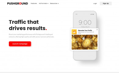 pushground.com screenshot