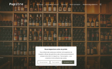 pupitre-la-cave.com screenshot