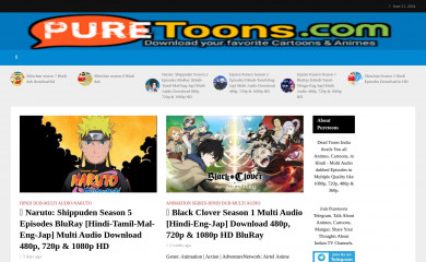 puretoons.in screenshot