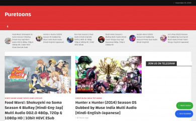 puretoons.in screenshot