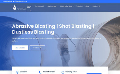 pureblast.co.uk screenshot