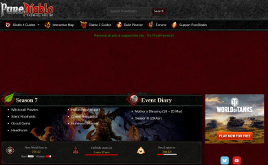 purediablo.com screenshot