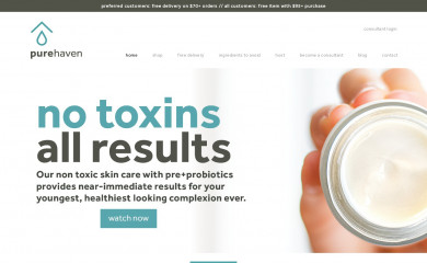 http://purehaven.com screenshot