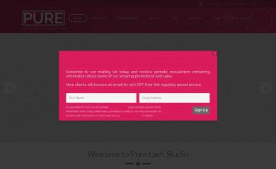 purelashstudio.com screenshot