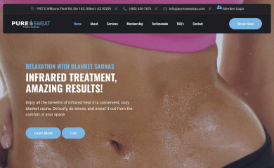 puresweatspa.com screenshot