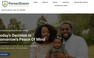 pursue2insure.com screenshot