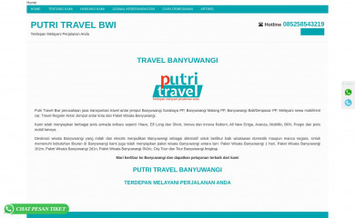putritravelbanyuwangi.com screenshot